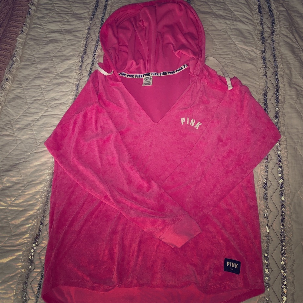 PINK Terrycloth hoodie